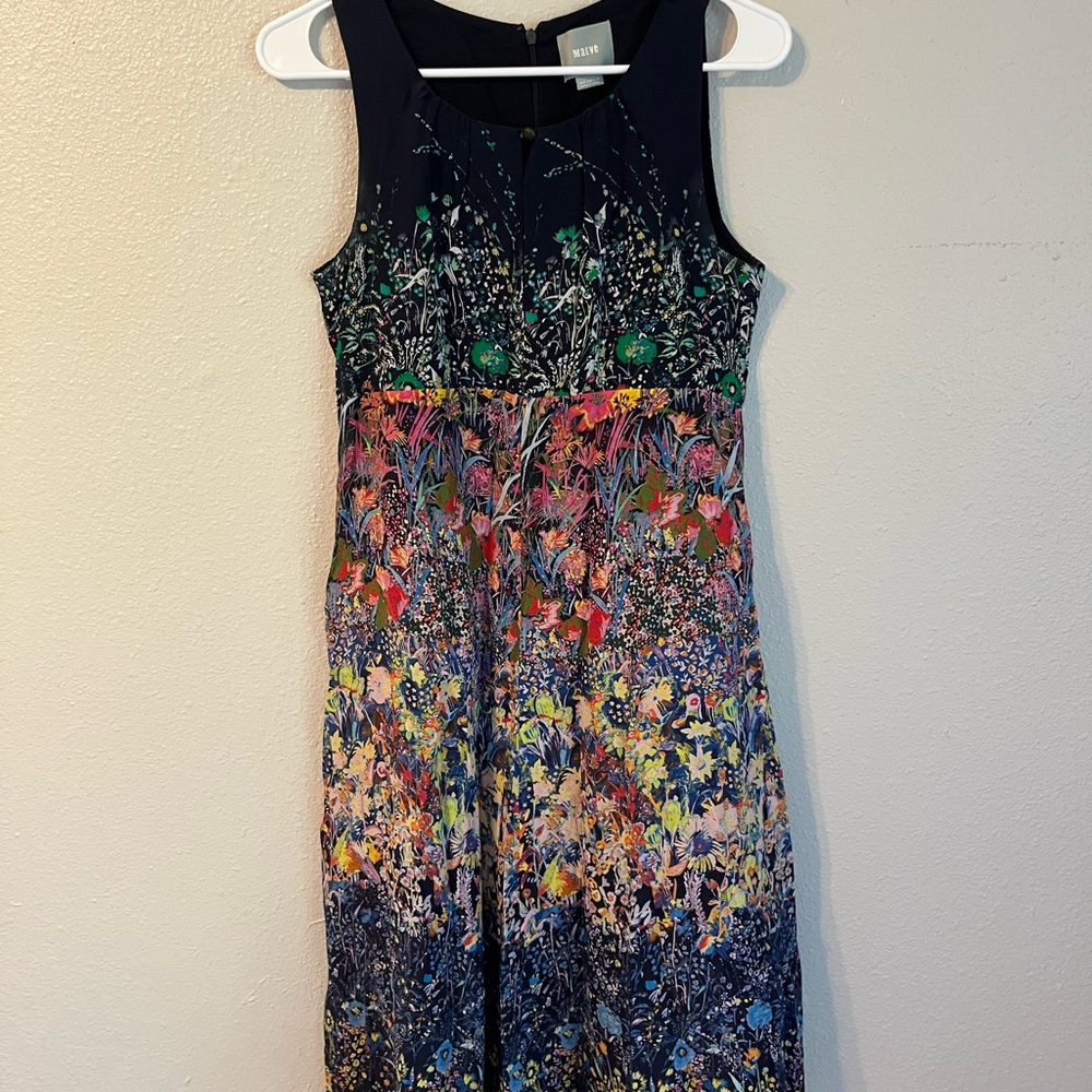 Maeve Navy Floral Midi Dress